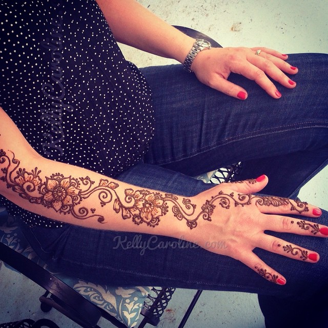 Shoulder & Arm Henna Tattoo Designs | Kelly Caroline