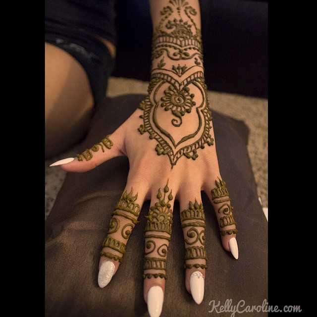 wedding henna hand tattoos